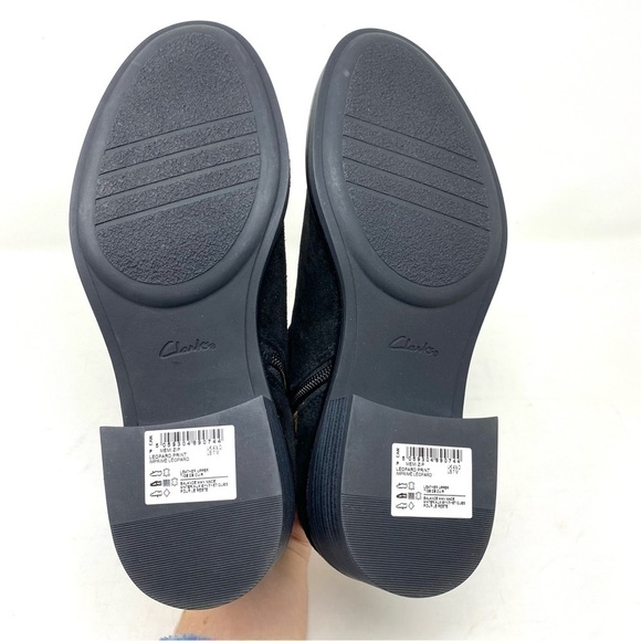 Clarks Women's Memi Zip Leopard Print Suede Ankle Boots 26163531 - Picture 7 of 8